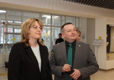 Представители Департамента молодёжной политики, гражданских инициатив и внешних связей Ханты-Мансийского автономного округа – Югры - Мария Валерьевна Орлова и Иван Николаевич Хлебников посетили Советский политехнический колледж.