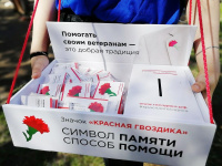 Советский район участвует в благотворительной акции «Красная гвоздика» фонда «Память поколений»